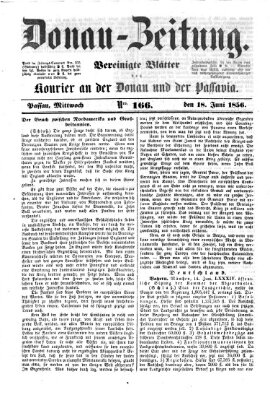 Donau-Zeitung Mittwoch 18. Juni 1856