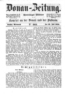 Donau-Zeitung Mittwoch 23. Juli 1856