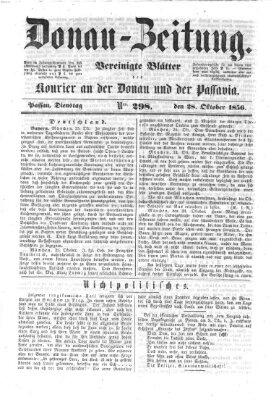 Donau-Zeitung Dienstag 28. Oktober 1856