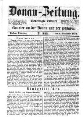 Donau-Zeitung Dienstag 2. Dezember 1856