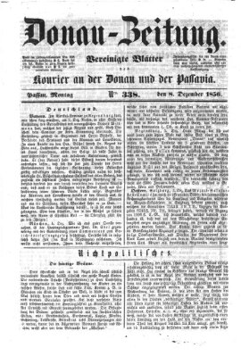 Donau-Zeitung Montag 8. Dezember 1856