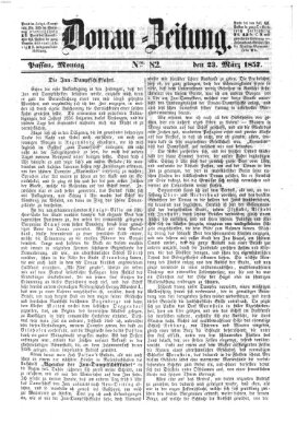 Donau-Zeitung Montag 23. März 1857