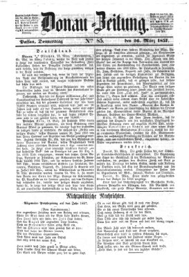 Donau-Zeitung Donnerstag 26. März 1857