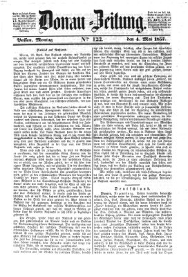 Donau-Zeitung Montag 4. Mai 1857