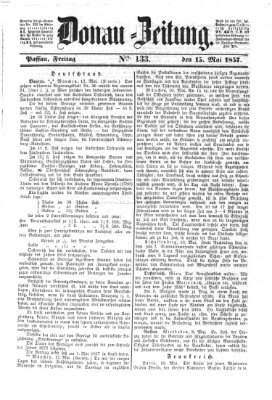 Donau-Zeitung Freitag 15. Mai 1857