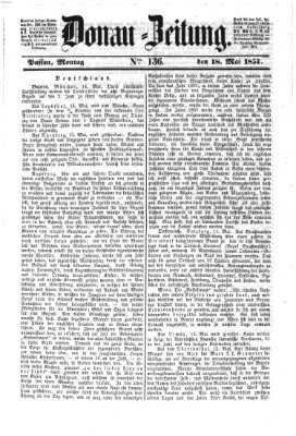 Donau-Zeitung Montag 18. Mai 1857