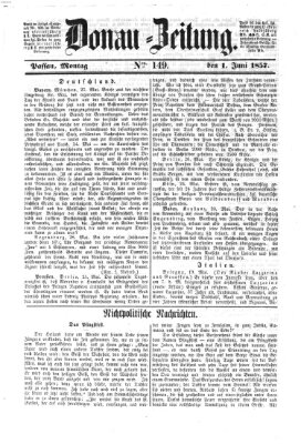 Donau-Zeitung Montag 1. Juni 1857