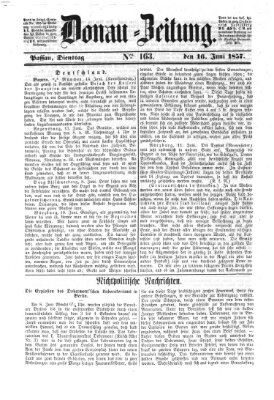 Donau-Zeitung Dienstag 16. Juni 1857