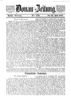 Donau-Zeitung Dienstag 23. Juni 1857