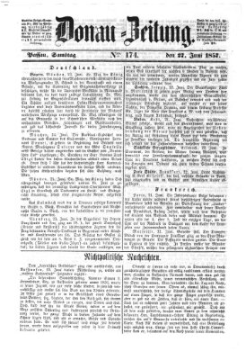 Donau-Zeitung Samstag 27. Juni 1857