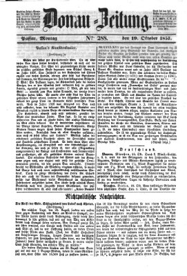 Donau-Zeitung Montag 19. Oktober 1857