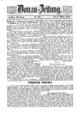 Donau-Zeitung Dienstag 2. März 1858