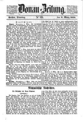 Donau-Zeitung Dienstag 9. März 1858