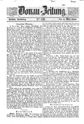 Donau-Zeitung Samstag 8. Mai 1858