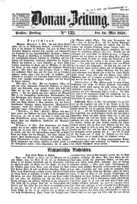 Donau-Zeitung Freitag 14. Mai 1858