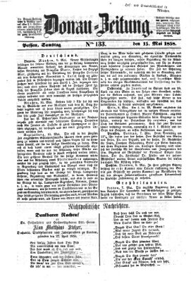 Donau-Zeitung Samstag 15. Mai 1858