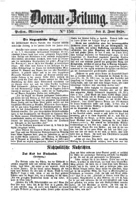 Donau-Zeitung Mittwoch 2. Juni 1858