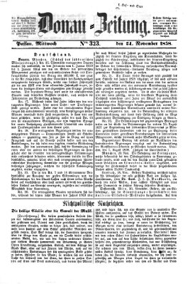 Donau-Zeitung Mittwoch 24. November 1858