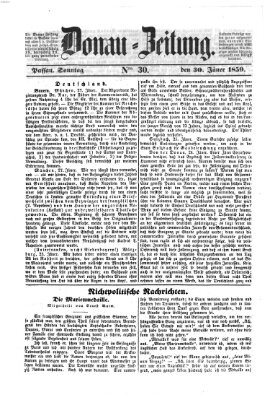 Donau-Zeitung Sonntag 30. Januar 1859