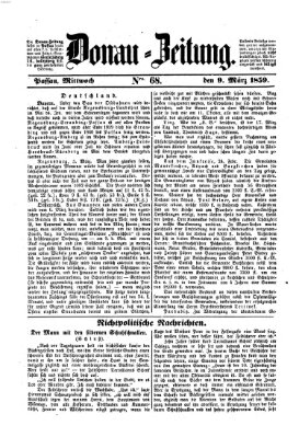 Donau-Zeitung Mittwoch 9. März 1859