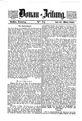 Donau-Zeitung Dienstag 15. März 1859