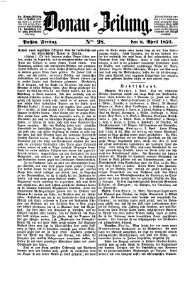 Donau-Zeitung Freitag 8. April 1859