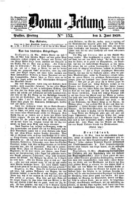 Donau-Zeitung Freitag 3. Juni 1859