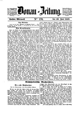 Donau-Zeitung Mittwoch 29. Juni 1859