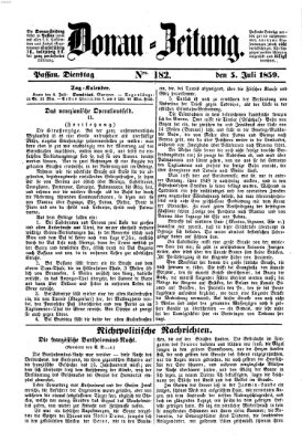 Donau-Zeitung Dienstag 5. Juli 1859