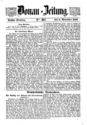 Donau-Zeitung Dienstag 8. November 1859