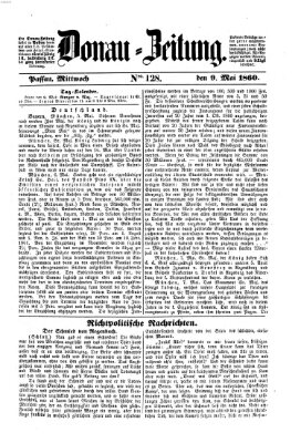 Donau-Zeitung Mittwoch 9. Mai 1860