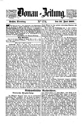 Donau-Zeitung Dienstag 26. Juni 1860