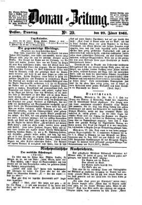 Donau-Zeitung Dienstag 29. Januar 1861