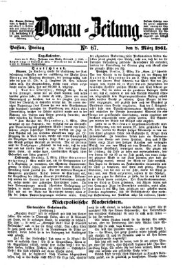 Donau-Zeitung Freitag 8. März 1861