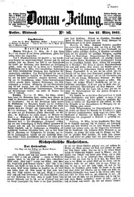 Donau-Zeitung Mittwoch 27. März 1861