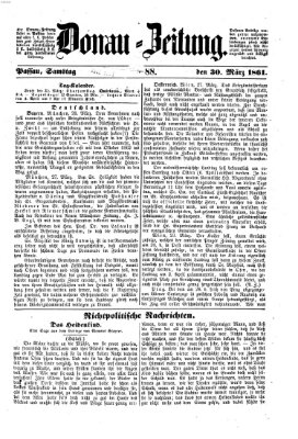 Donau-Zeitung Samstag 30. März 1861