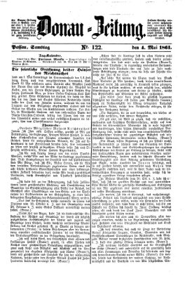 Donau-Zeitung Samstag 4. Mai 1861