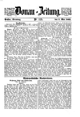 Donau-Zeitung Dienstag 7. Mai 1861