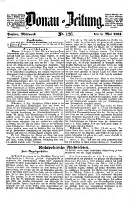 Donau-Zeitung Mittwoch 8. Mai 1861