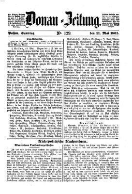 Donau-Zeitung Samstag 11. Mai 1861