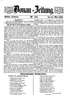 Donau-Zeitung Dienstag 14. Mai 1861