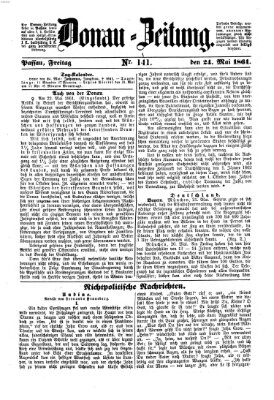 Donau-Zeitung Freitag 24. Mai 1861