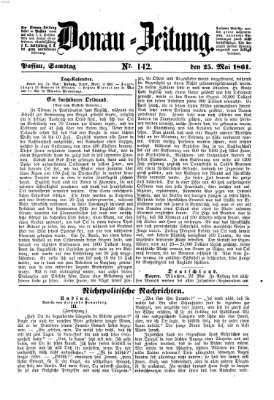 Donau-Zeitung Samstag 25. Mai 1861