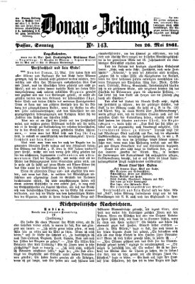 Donau-Zeitung Sonntag 26. Mai 1861