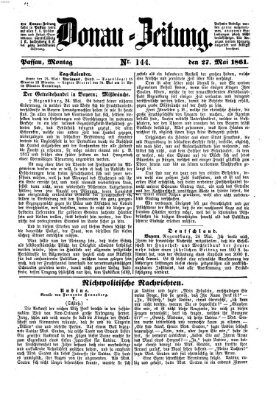 Donau-Zeitung Montag 27. Mai 1861