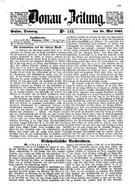 Donau-Zeitung Dienstag 28. Mai 1861