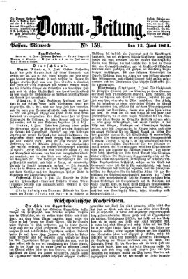 Donau-Zeitung Mittwoch 12. Juni 1861