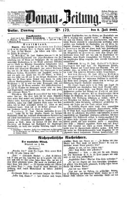 Donau-Zeitung Dienstag 2. Juli 1861