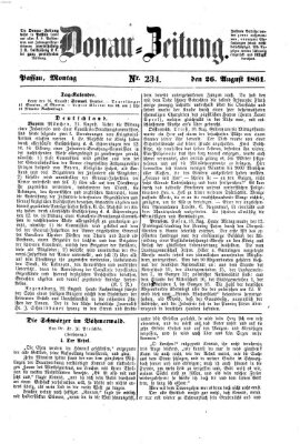 Donau-Zeitung Montag 26. August 1861