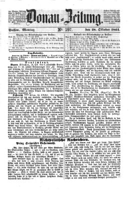 Donau-Zeitung Montag 28. Oktober 1861